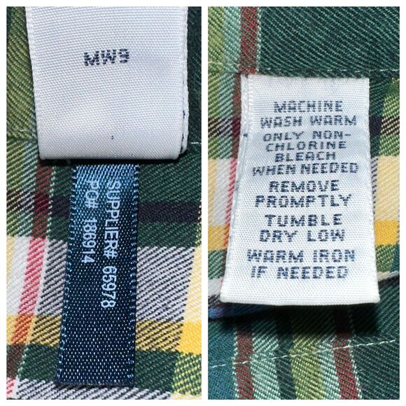 Ralph Lauren Classic Fit Flannel Plaid Oxford Shirt Men’s Sz L 90s Vintage RARE - Picture 7 of 8